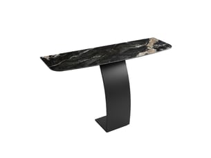 Console 0 tiroir(s)  coloris noir MEUBLETMOI  - longueur 140 cm - 140 cm