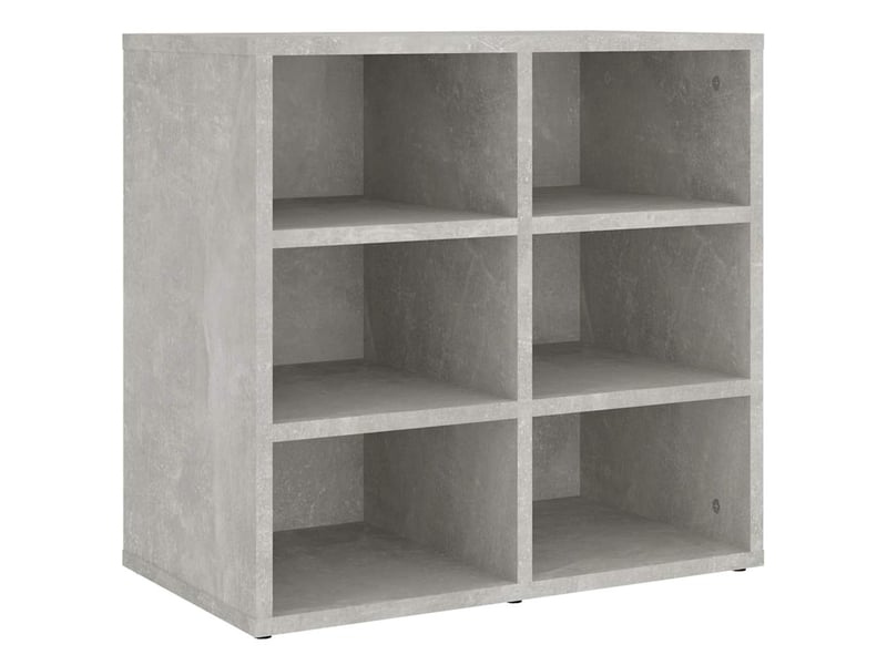 Armoires à chaussures 2 pcs, meuble à chaussures gris béton 52,5x30x50 cm  - Conforama E