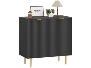 Buffet 2 porte(s)   <strong>PANGIVO</strong> <strong></strong> - 80 cm coloris noir 