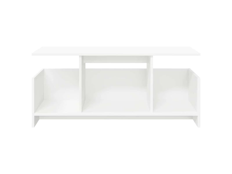  Meuble tv - banc tv - meuble de rangement 102 x 35 x 45 cm blanc bois d'ingénierie  - Conforama E