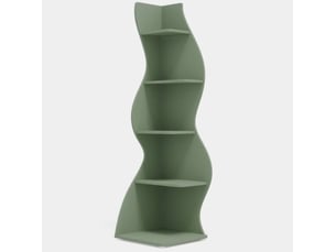 Bibliotheque coloris vert 5 étagère(s) <strong>DESVIAE</strong> <strong></strong> - 13 cm x 112 cm