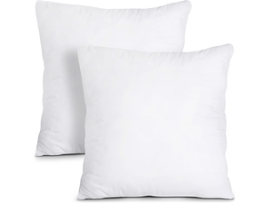 Coussins de garnissage 45 x 45 cm lot de 2, coussin à recouvrir, oreillers intérieur, rembourrage coussins blanc