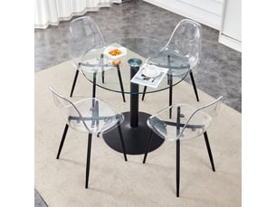 Ensemble table rond(e)  4 chaise(s)  <strong></strong> <strong></strong> 