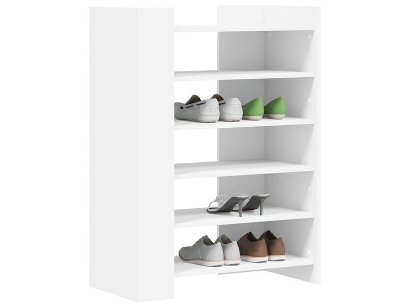  Meuble à chaussure | armoire à chaussures blanc 74,5x37,5x100 cm bois d'ingénierie  - Conforama C