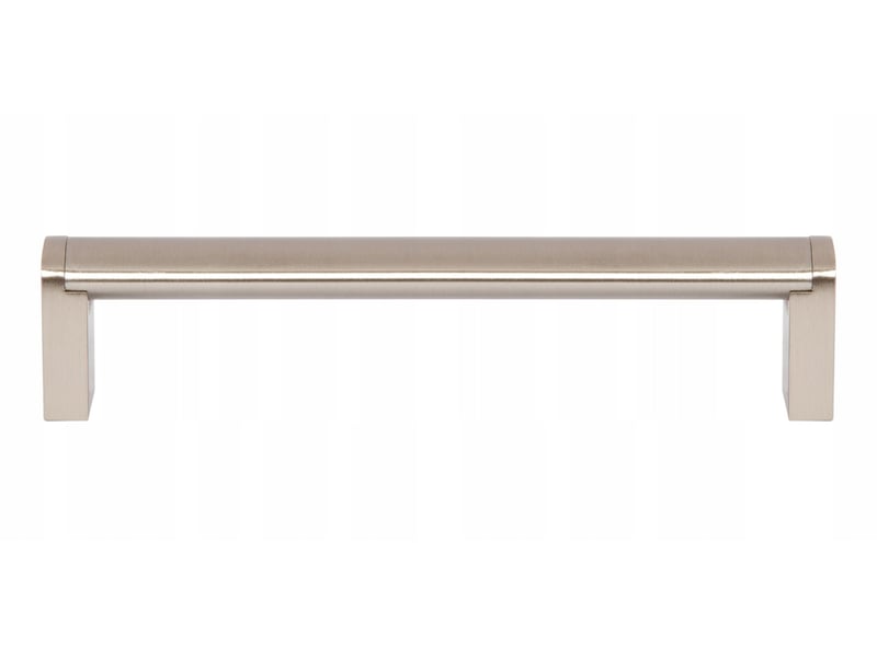 Poignée de meuble métallique en forme de barre, 416 mm, couleur acier inoxydable.  - Conforama B