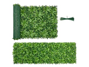 Vevor mur végétal artificiel haie artificielle déco intérieur extérieur 3x1 m
