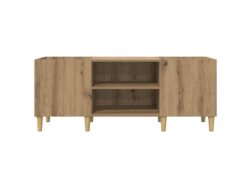 Meuble à vinyles, meuble de rangement salon 121 x 38 x 48 cm bois d'ingénierie - Conforama E