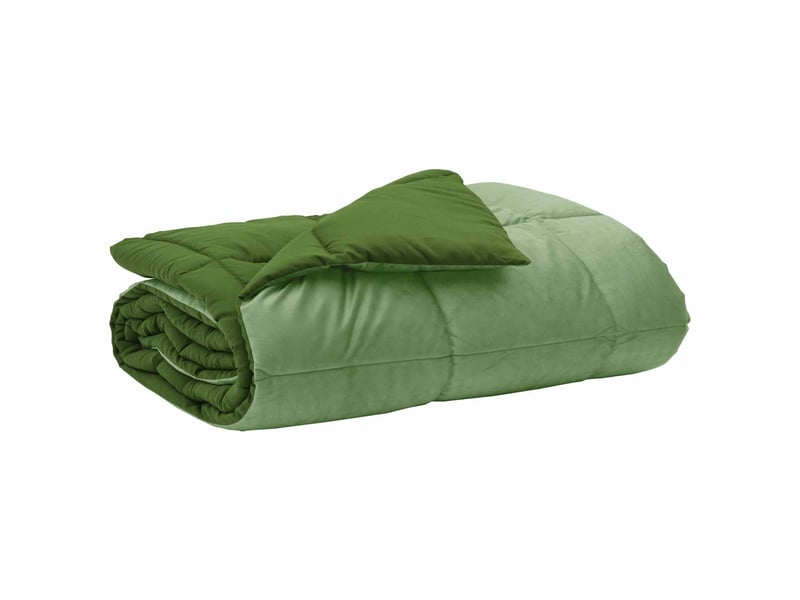  Duvet - couette complet toute l'année 220 x 260 cm 4 saisons vert  - Conforama A