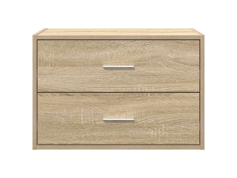  Armoire à tiroirs, commode avec 2 tiroirs chêne sonoma 60x31x40 cm bois ingénierie  - Conforama D