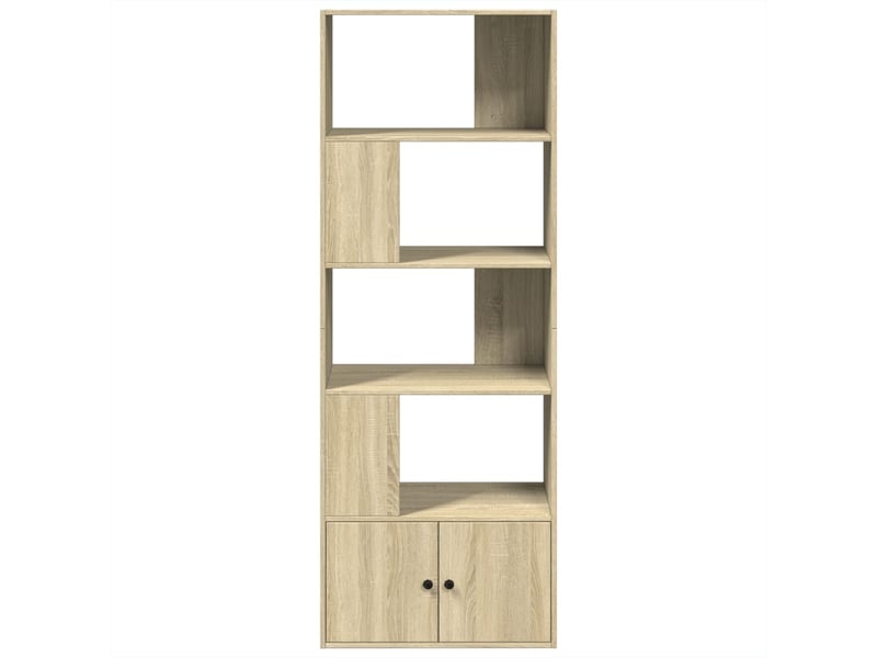  Bibliothèque, meuble de rangement salon chêne sonoma 70x36x189 cm bois d'ingénierie  - Conforama C