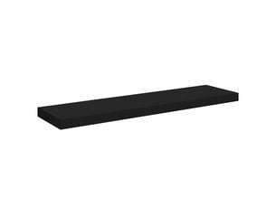 Étagère flottante, étagère murale noir 90x23,5x3,8 cm mdf cf42318