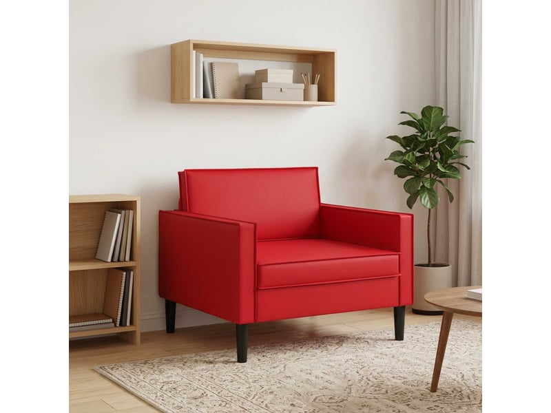  Vidaxl fauteuil xl rouge simili cuir  - Conforama B