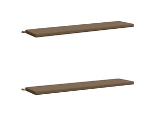 Lot de 2 coussins de banc, coussins d'assise soest 100 % polyester taupe cf57460