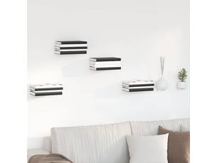 Lot de 24 étagères flottantes invisibles, étagères murales blanc 6 x 11 x 6,5 cm cf41684
