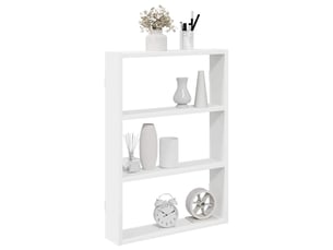 Étagère murale, étagère suspendue blanc 43x9x60 cm bois d'ingénierie cf42036