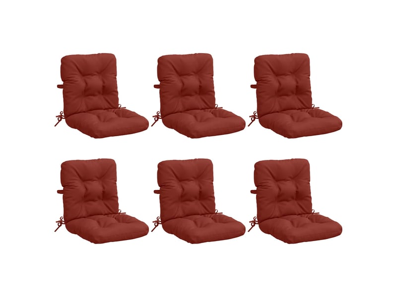  Lot de 6 coussins de chaise à dossier haut vianen cf59389  - Conforama A