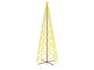 Sapin de noël - arbre de noël cône 1400 led blanc chaud 160x500 cm