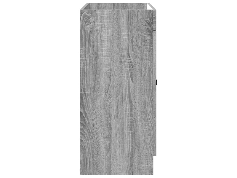  Armoire sous évier de salle de bain, meuble de rangement sonoma gris shl1058  - Conforama E