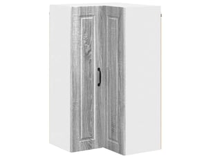 Meuble mural de cuisine, armoire d'angle cuisine porto gris sonoma 57x57x100cm