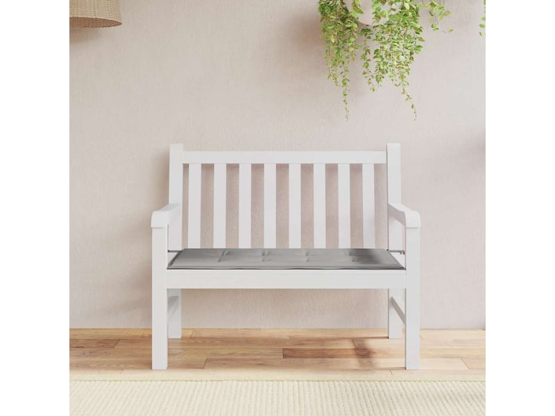  Coussin de banc de jardin, coussin d'assise gris 120x50x3 cm tissu oxford cf52724  - Conforama B