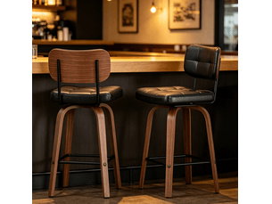 tabouret de bar  <strong>HAUSS SPOLE</strong>  - bicolore hauteur d'assise 66 cm vendu Par paire