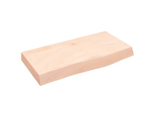 Comptoir de salle de bain, plan de travail 60x30x(2-6) cm bois massif non traité cf65737