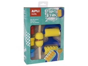 Set d outils de peinture, rouleaux et eponge