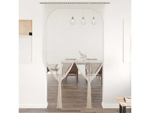 Rideau en macramé, rideau de porte 140x240 cm coton cf43854
