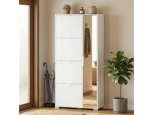 Meuble à chaussures 12 paire(s)  <strong>HOMCOM</strong>  <strong></strong> coloris blanc
