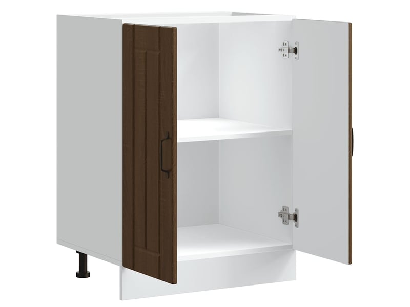  Meuble de cuisine, meuble de base de lavabo chêne marron bois d'ingénierie shl5899  - Conforama E