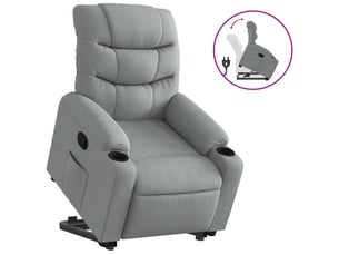 Fauteuil fixe  <strong></strong> Tissu argenté