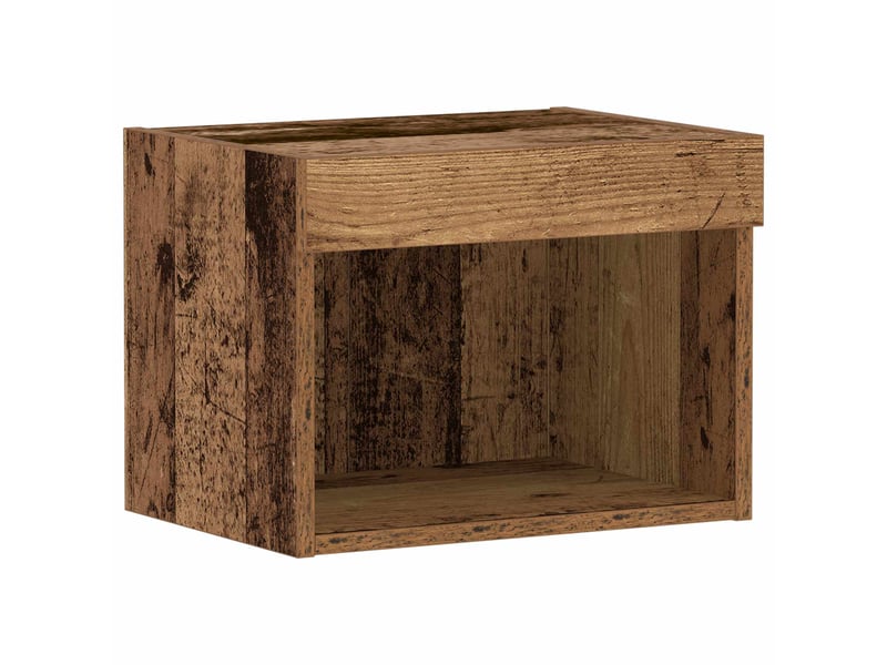  Ensemble meuble tv - banc tv - meuble de rangement 40 x 30 x 30 cm bois ancien  - Conforama A