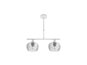 Fabrilamp estela, lampe, moderne, 2 x e14, blanc, 45-57 x 41 x 13 cm
