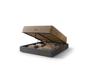Ensemble matelas et sommier 200x200 cm Ressorts + mémoire de forme <strong>Sampur</strong> <strong>PREMIUM</strong> soutien Medium épaisseur 33 cm