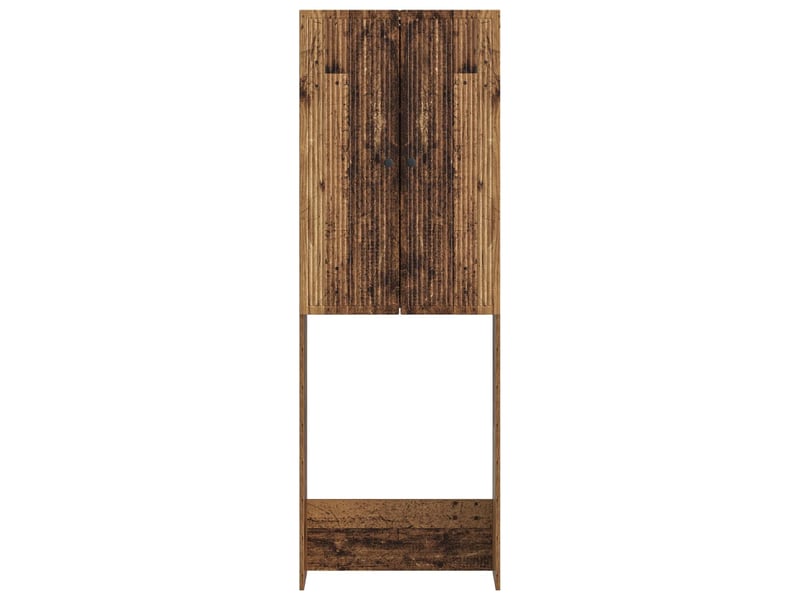Armoire de toilette, meuble de toilette ede bois ancien 66x25.5x190 cm - Conforama E