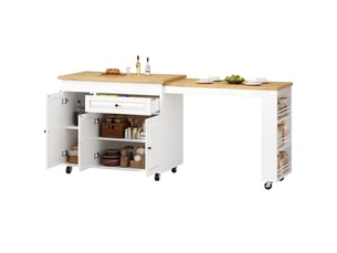 Bar coloris blanc   - 216 cm