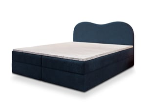 Lit avec rangement 140x200 cm <strong>MASSENO</strong> <strong></strong> coloris bleu