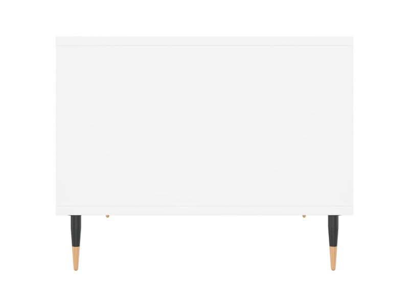  Table basse | table d'appoint salon blanc 60x50x40 cm bois d'ingénierie shl9671  - Conforama E