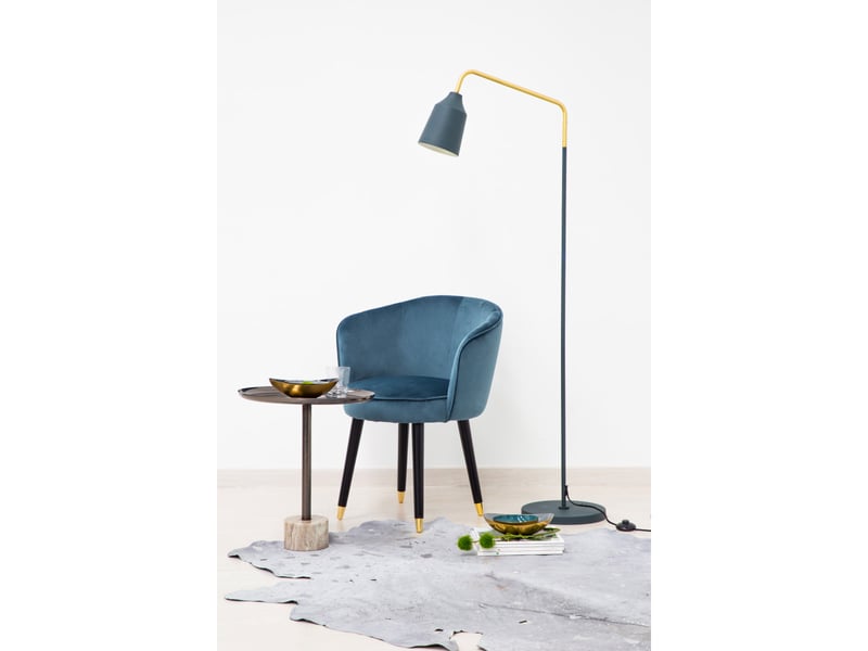  Lampadaire design en métal capree 160cm bleu  - Conforama C