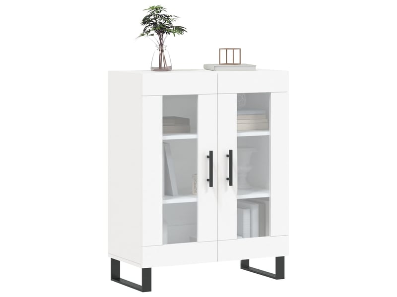  Buffet - bahut - meuble de rangement blanc 69,5x34x90 cm bois d'ingénierie  - Conforama C