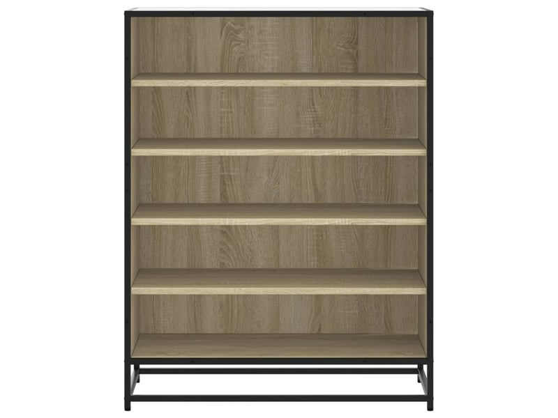  Meuble à chaussure, armoire à chaussures chêne sonoma bois d'ingénierie et métal shl9927  - Conforama D