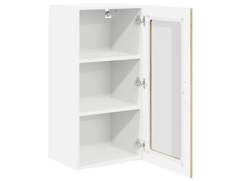  Meuble mural de cuisine, cabinet en verre mural chêne sonoma 40x31x80cm shl7702  - Conforama E