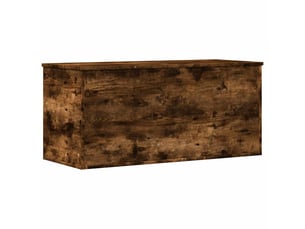 Boîte de rangement, coffre de rangement chêne fumé 100x42x46 cm bois d'ingénierie