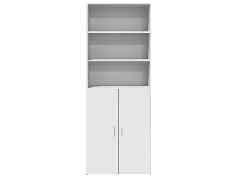  Buffet haut - bahut - meuble de rangement blanc 70x42,5x185 cm bois d'ingénierie  - Conforama C
