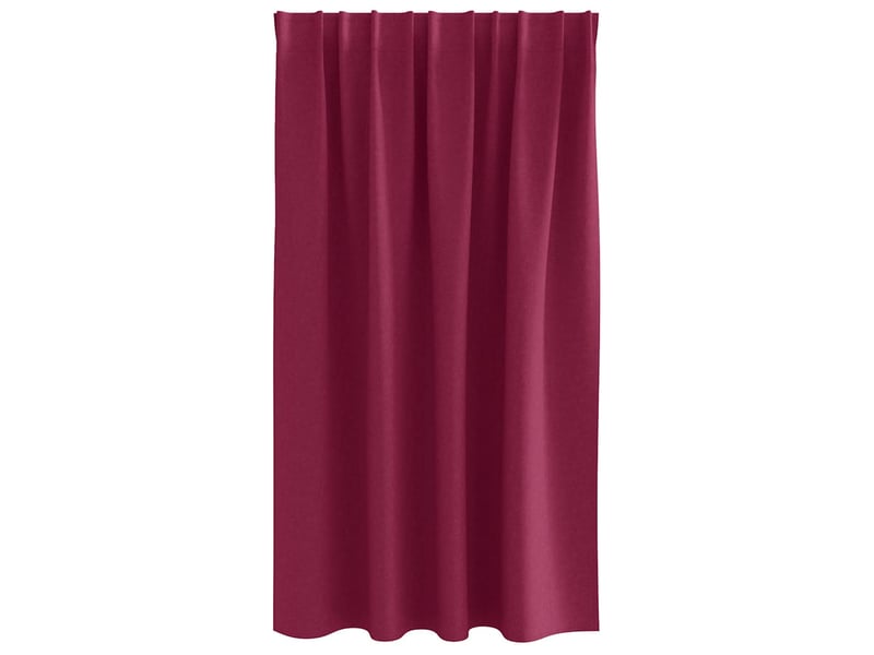  Lot de 2 rideaux occultants, rideaux black-out avec anneaux bordeaux 140 x 140 cm cf44608  - Conforama D