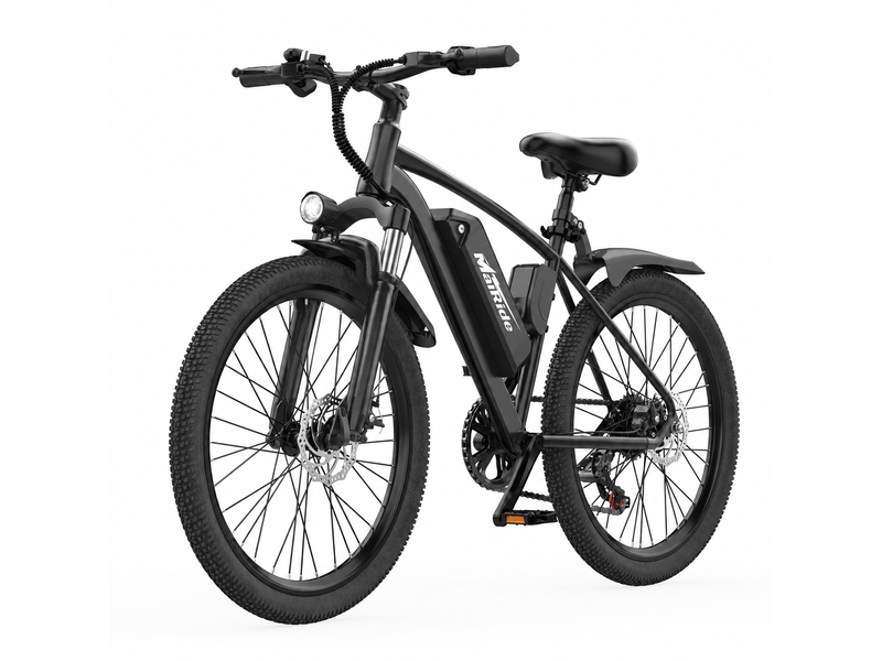  Vélo électrique 26 mairide q7, 36v 10ah, 7 vitesses, noir  - Conforama A
