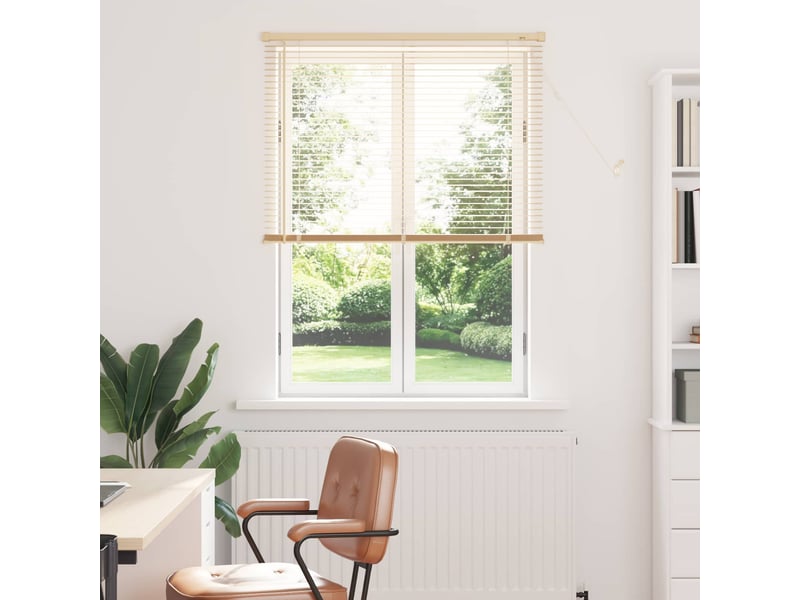  Store vénitien, store de fenêtre marron clair avec motif 150 x 90 cm 25 mm pvc cf47939  - Conforama B