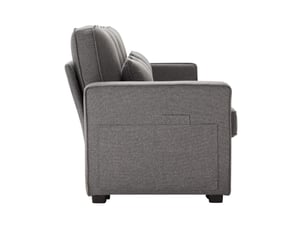 Canapé droit fixe TCQPZ  4 places Polyester gris