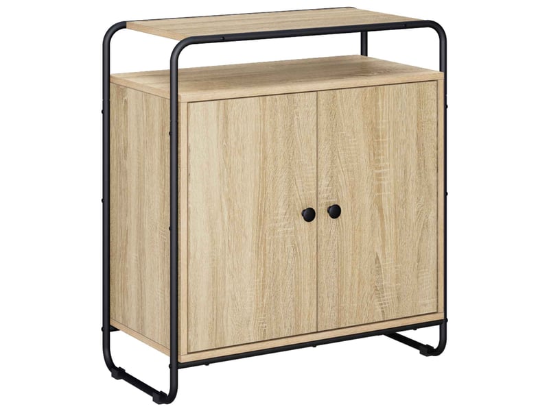 Buffet salon, buffet de rangement chêne sonoma 68x35x75 cm bois d'ingénierie shl91544 - Conforama A