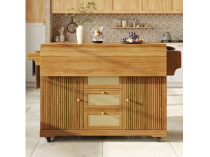 Desserte de cuisine pliante 95 cm marron foncé cravdom